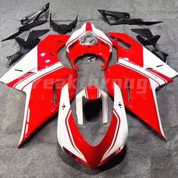 Подходит для мотоцикла Ducati 848 1098 1198 2007-2012, высококачественный комплект капота из АБС-пластика для литья под давлением